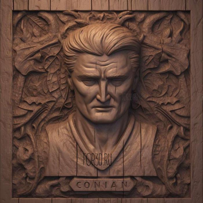 Conan O Brien 2 stl model for CNC